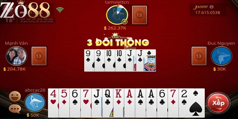 Tiến Lên Đếm Lá ZO88 Chơi Là Thắng, Thưởng Cực Lớn Mỗi Ngày 4 Hướng dẫn cách chơi tham gia Tiến lên đếm lá